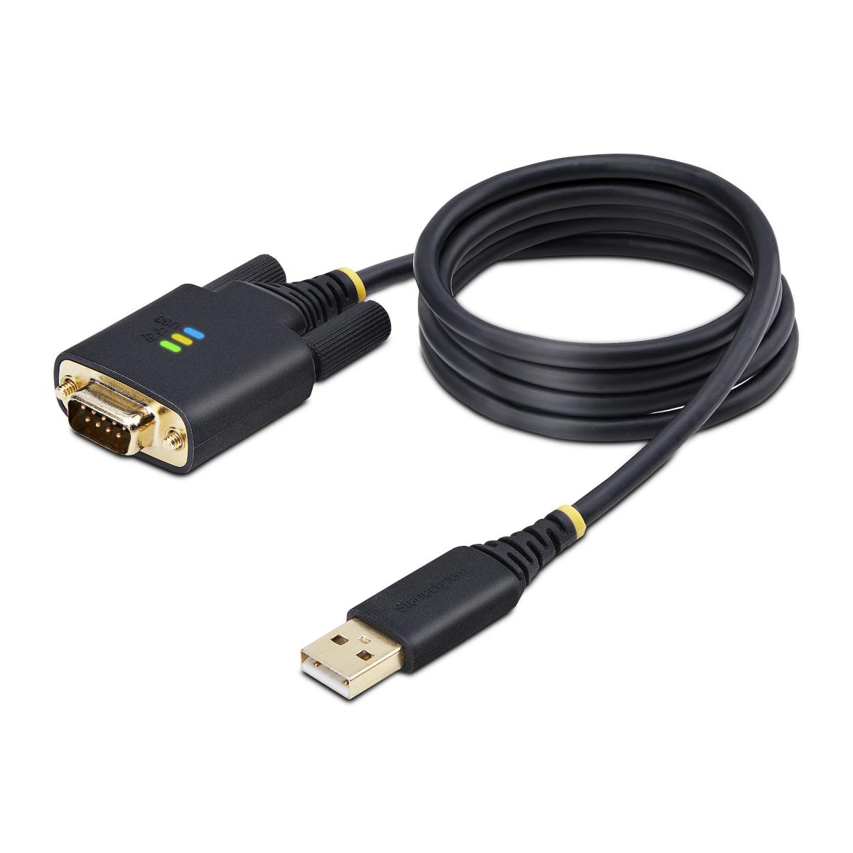 USB To Serial Adapter Cable Com Retention Interchangeable Screws/nuts USB-a To Db9 Rs - 1m