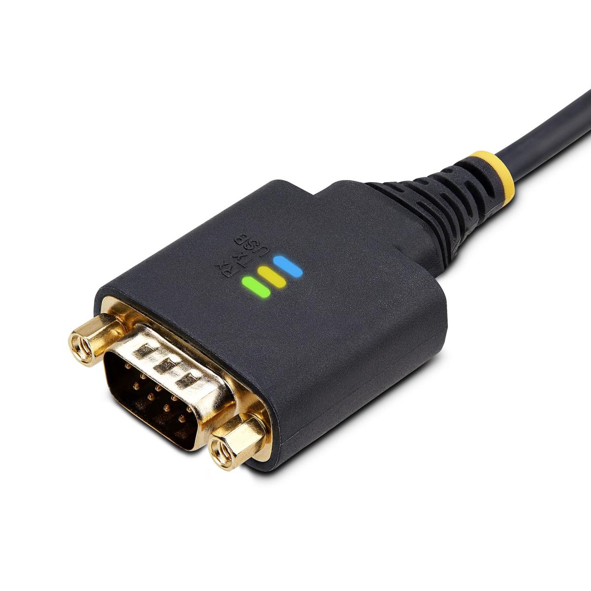 USB To Serial Adapter Cable Com Retention Interchangeable Screws/nuts USB-a To Db9 Rs - 1m