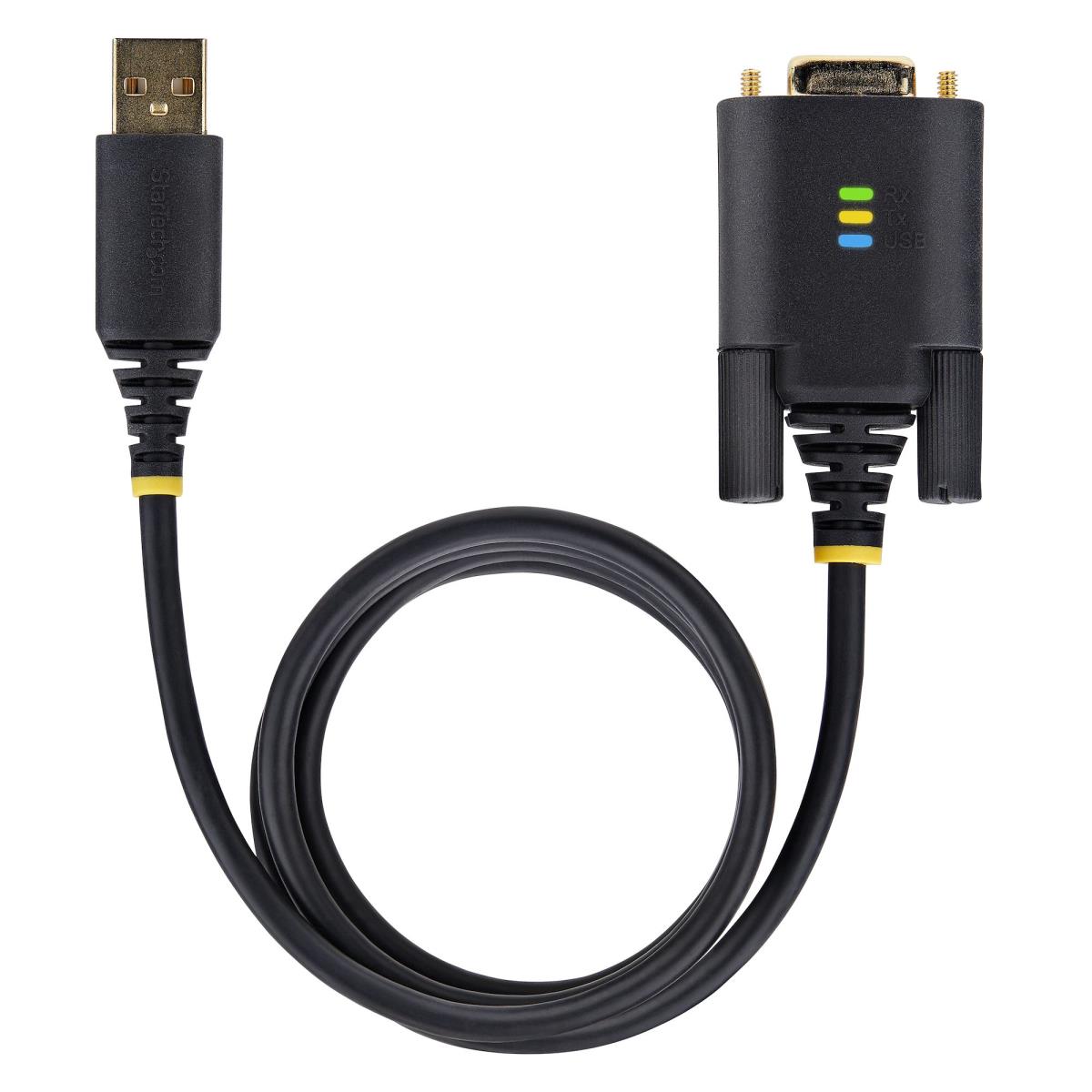 USB To Serial Adapter Cable Com Retention Interchangeable Screws/nuts USB-a To Db9 Rs - 1m
