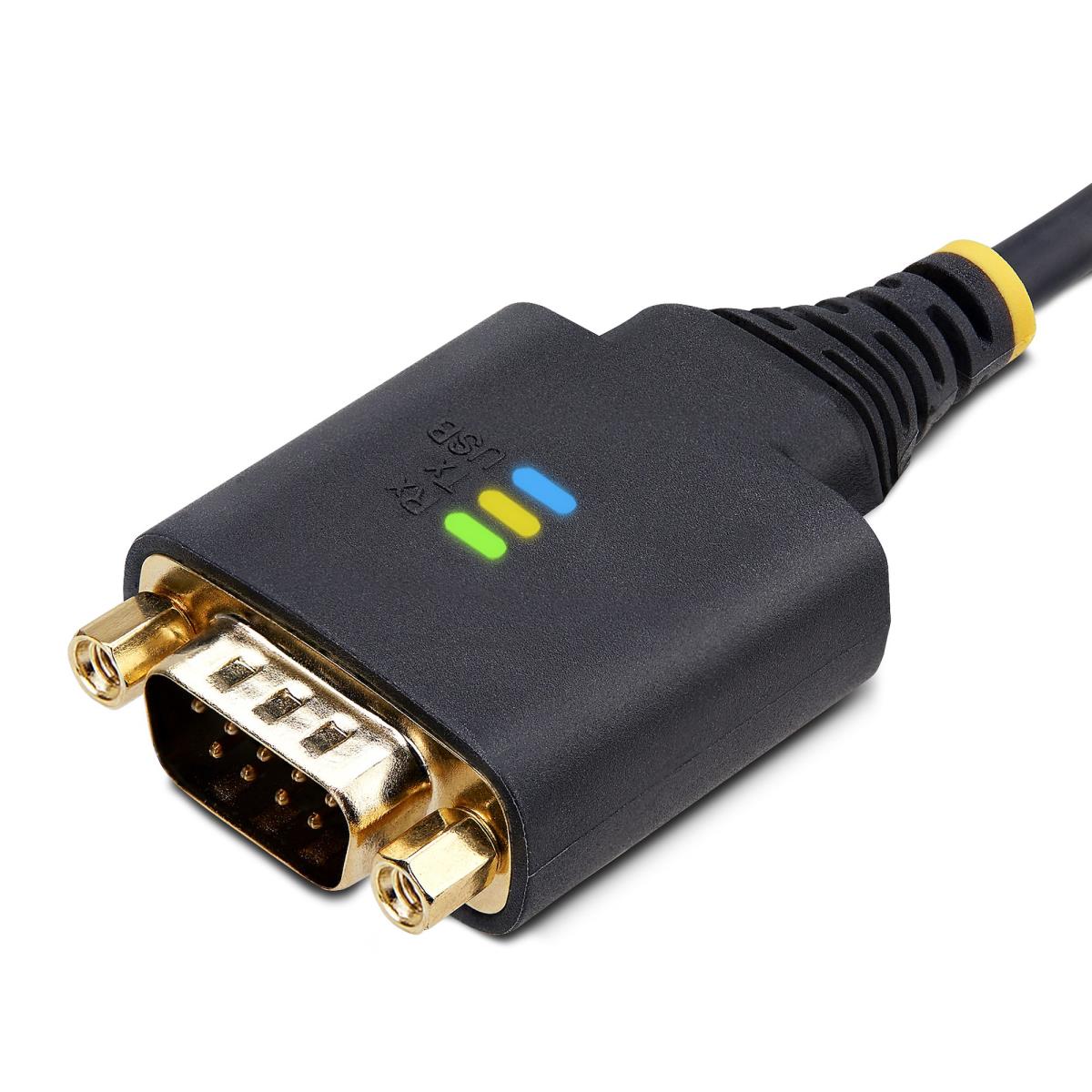 USB To Serial Adapter Cable Com Retention Interchangeable Screws/nuts USB-a To Db9 Rs - 1m