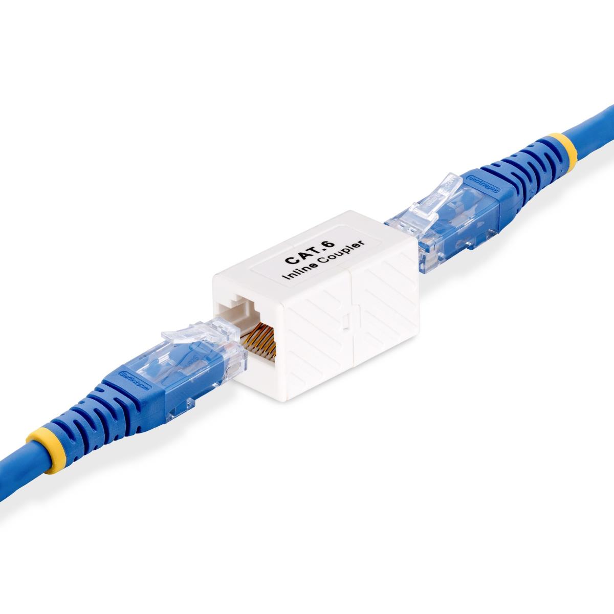 Coupler Rj45 Inline CAT6 Coupler, Female To Female (f/f) T568b Connector, Unshielded Ethernet Cable Extension -  5-pack