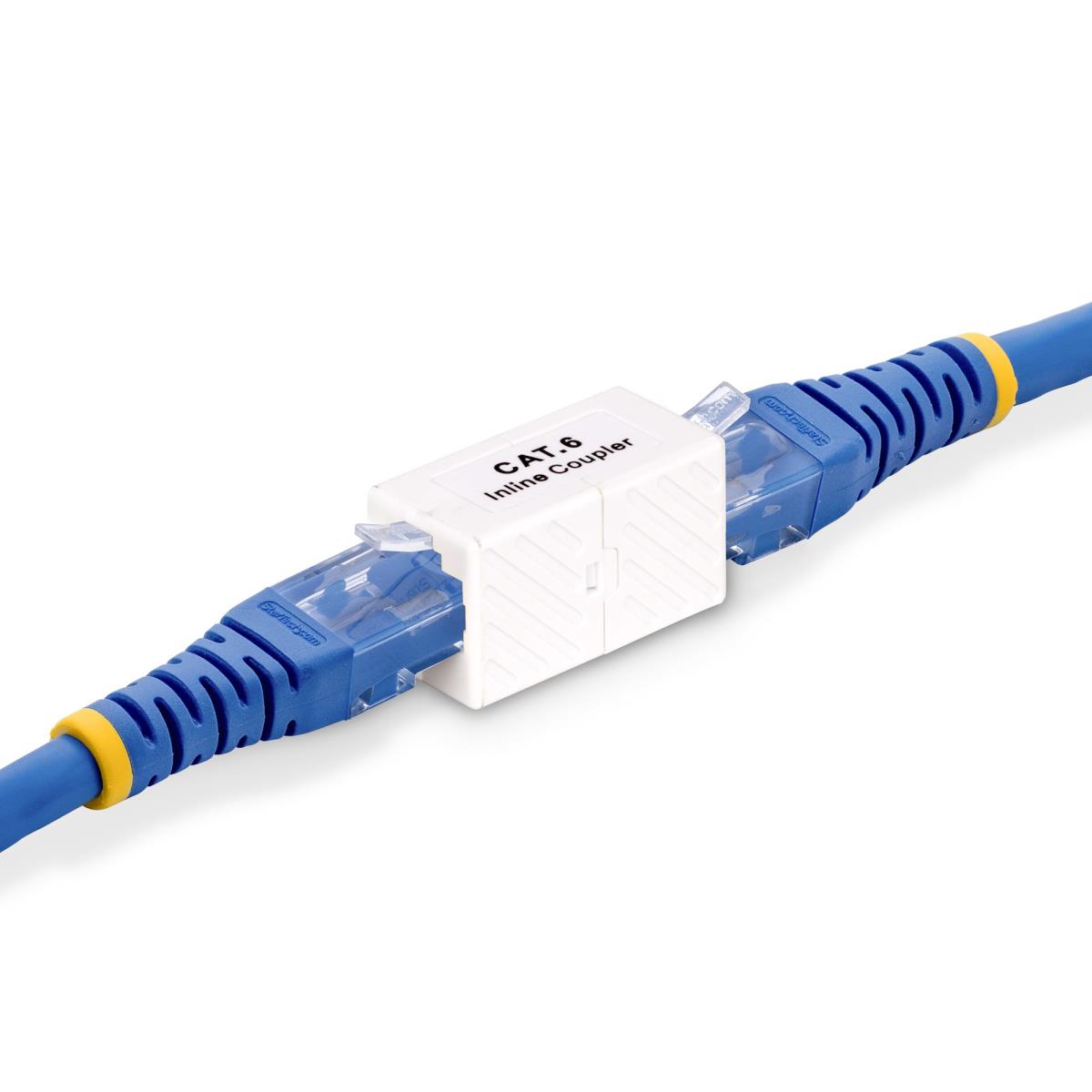Coupler, Inline - Rj45 - CAT6 Coupler, Female To Female (f/f) T568b Connector, Unshielded Ethernet Cable Extension