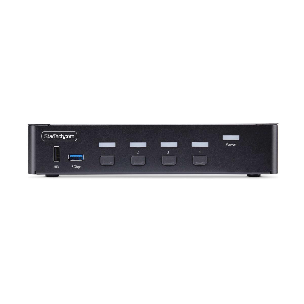DisplayPort KVM Switch - 4-port 8k 60hz Hotkeys Taa Compliant