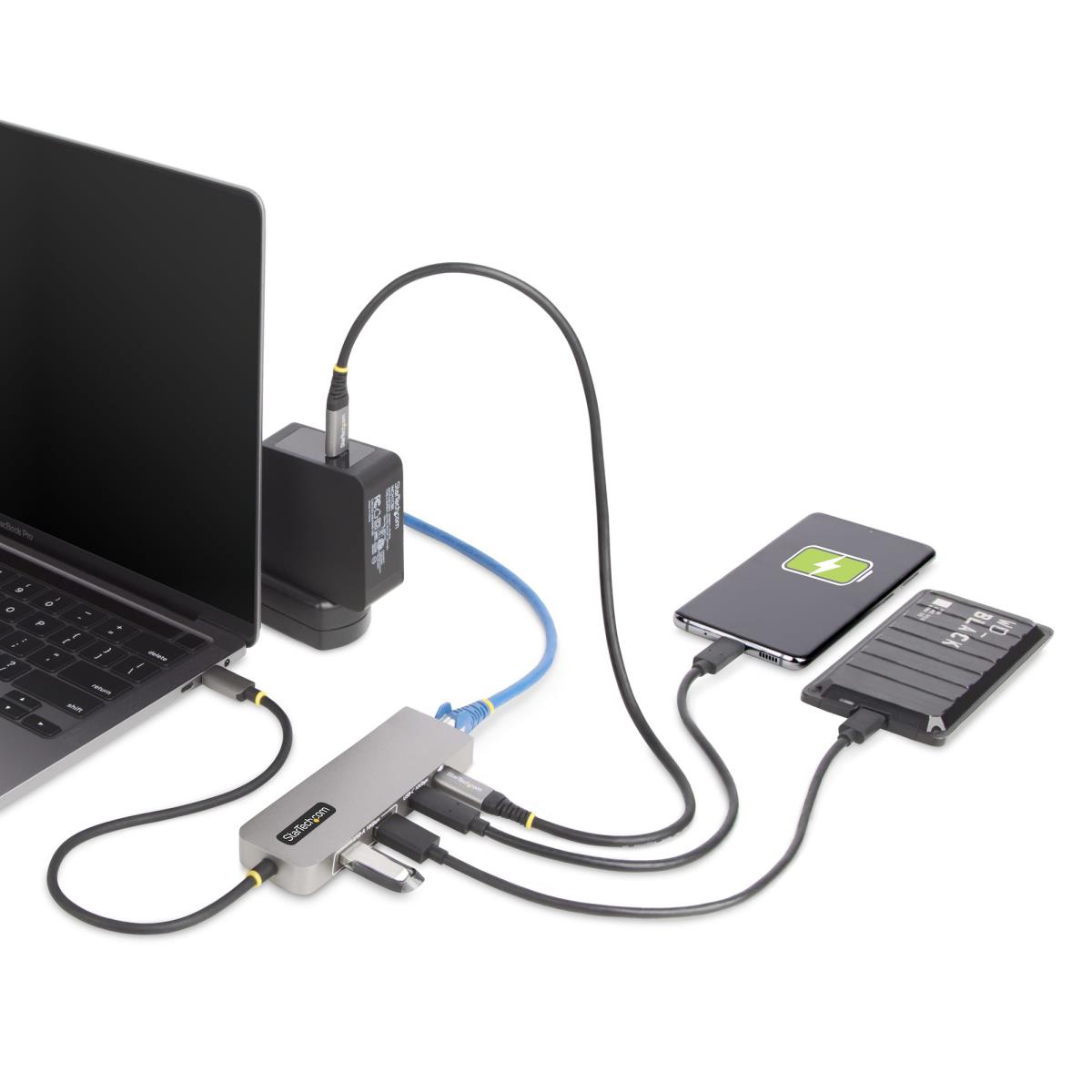 USB-c Hub 2.5GB 3-port Ethernet 100w Power Delivery Passthrough