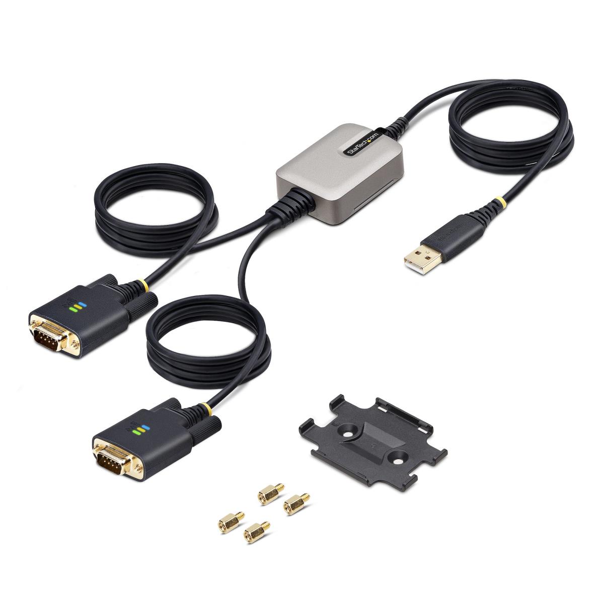 USB Serial Cable - 2-port USB To Dual Db9 Rs232 Adapter 4m