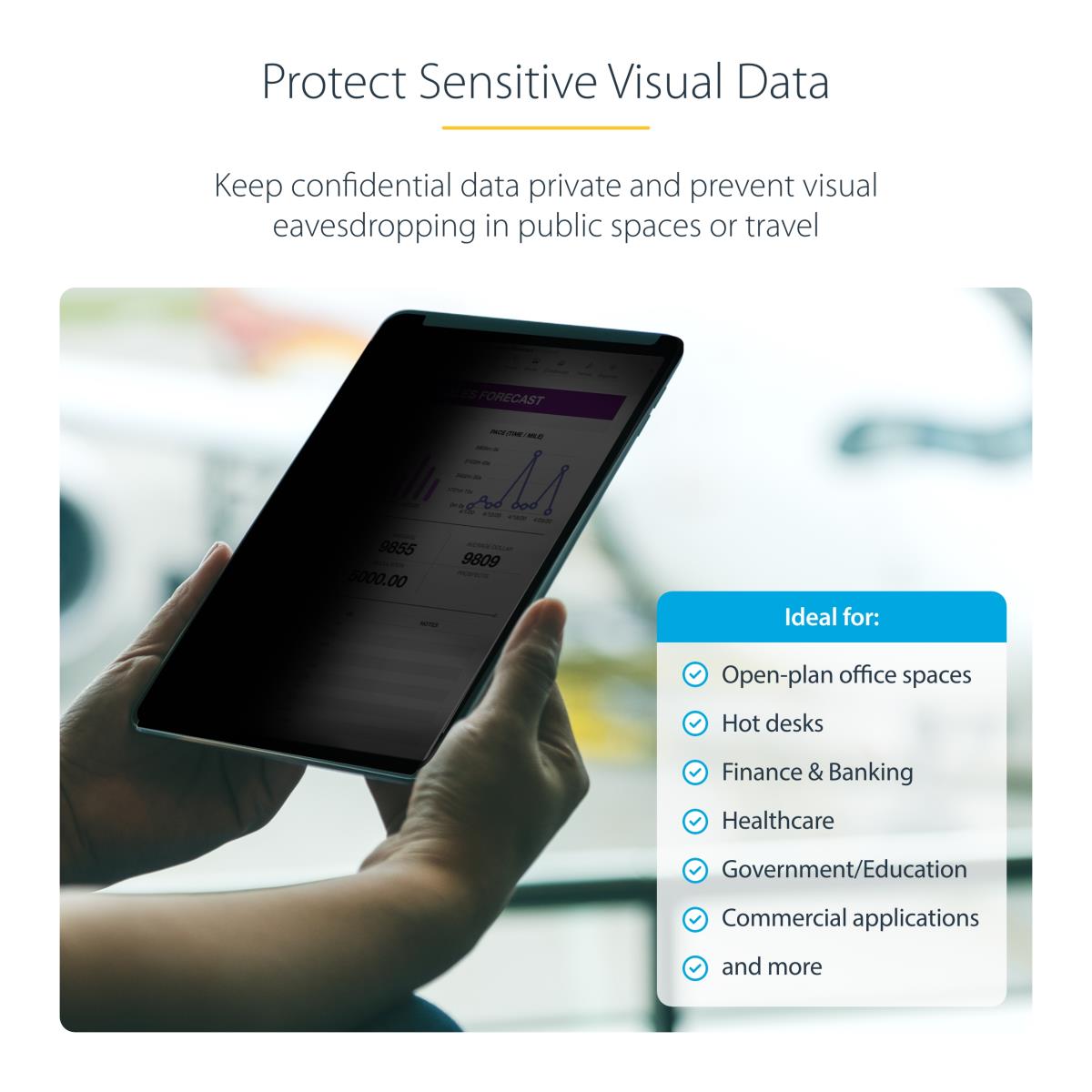 Privacy Screen - 11in - iPad Pro - 4-way Filter Protector/shield ( Not Compatible With iPad Pro M4/m5 11in )