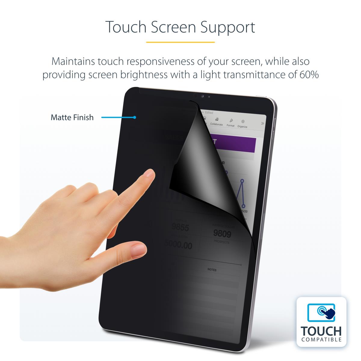 Privacy Screen - 11in - iPad Pro - 4-way Filter Protector/shield ( Not Compatible With iPad Pro M4/m5 11in )