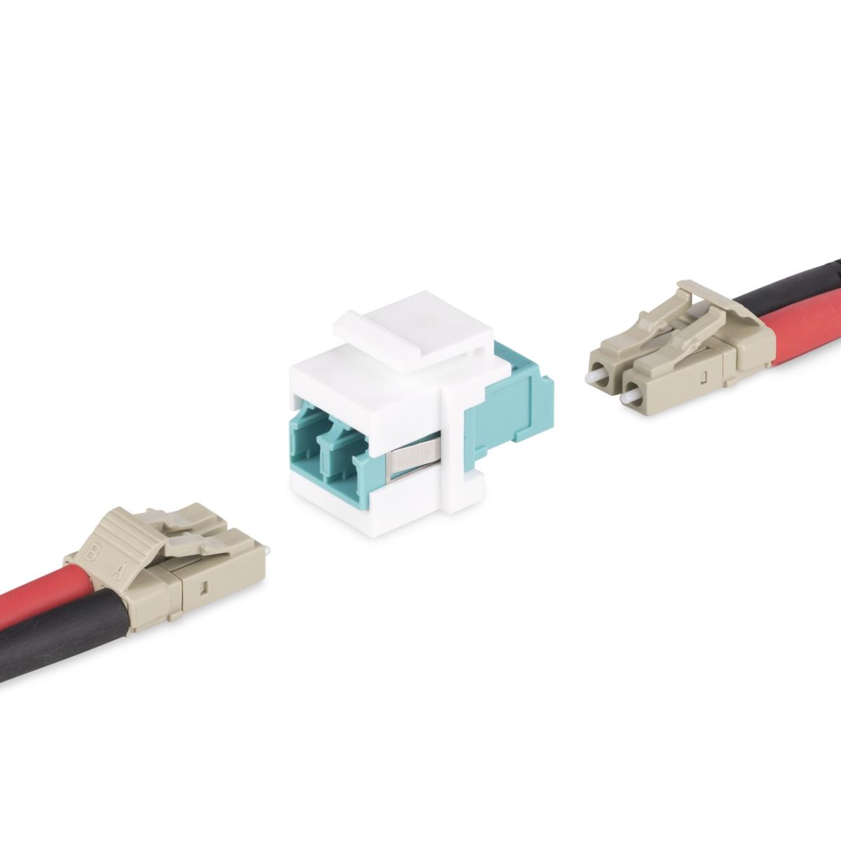 Lc To Lc Coupler Keystone Jack Lc/lc Fiber Keystone Coupler