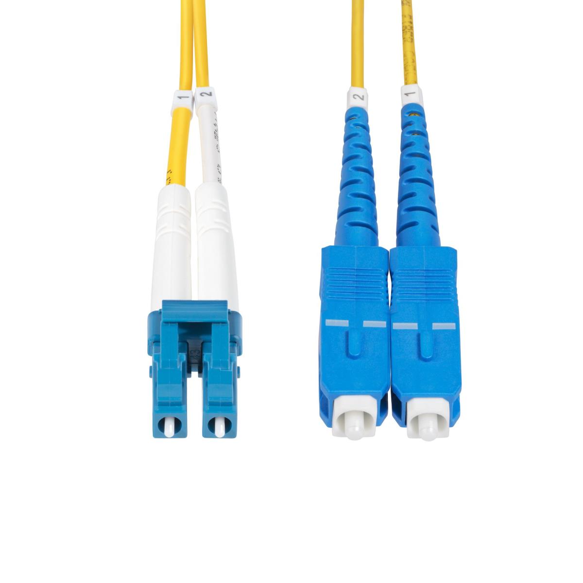 Fiber Optic Cable - Lc/sc Single Mode Os2/upc/duplex/lszh - 15m