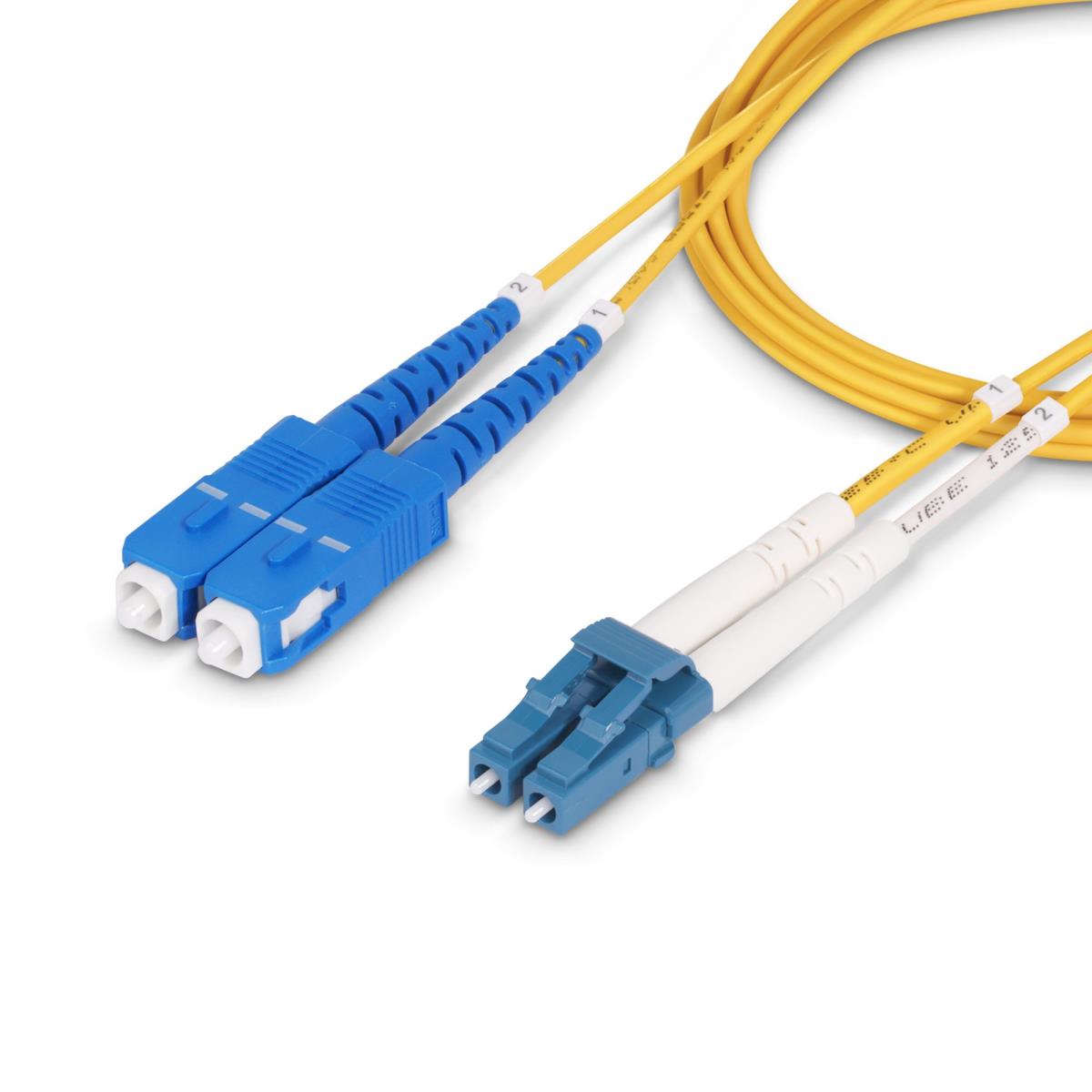 Fiber Optic Cable - Lc/sc Single Mode Os2/upc/duplex/lszh - 15m