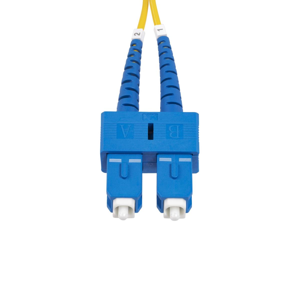 Fiber Optic Cable - Sc/sc Single Mode Os2/upc/duplex/lszh 30m