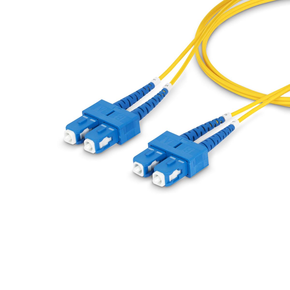 Fiber Optic Cable - Sc/sc Single Mode Os2/upc/duplex/lszh 30m