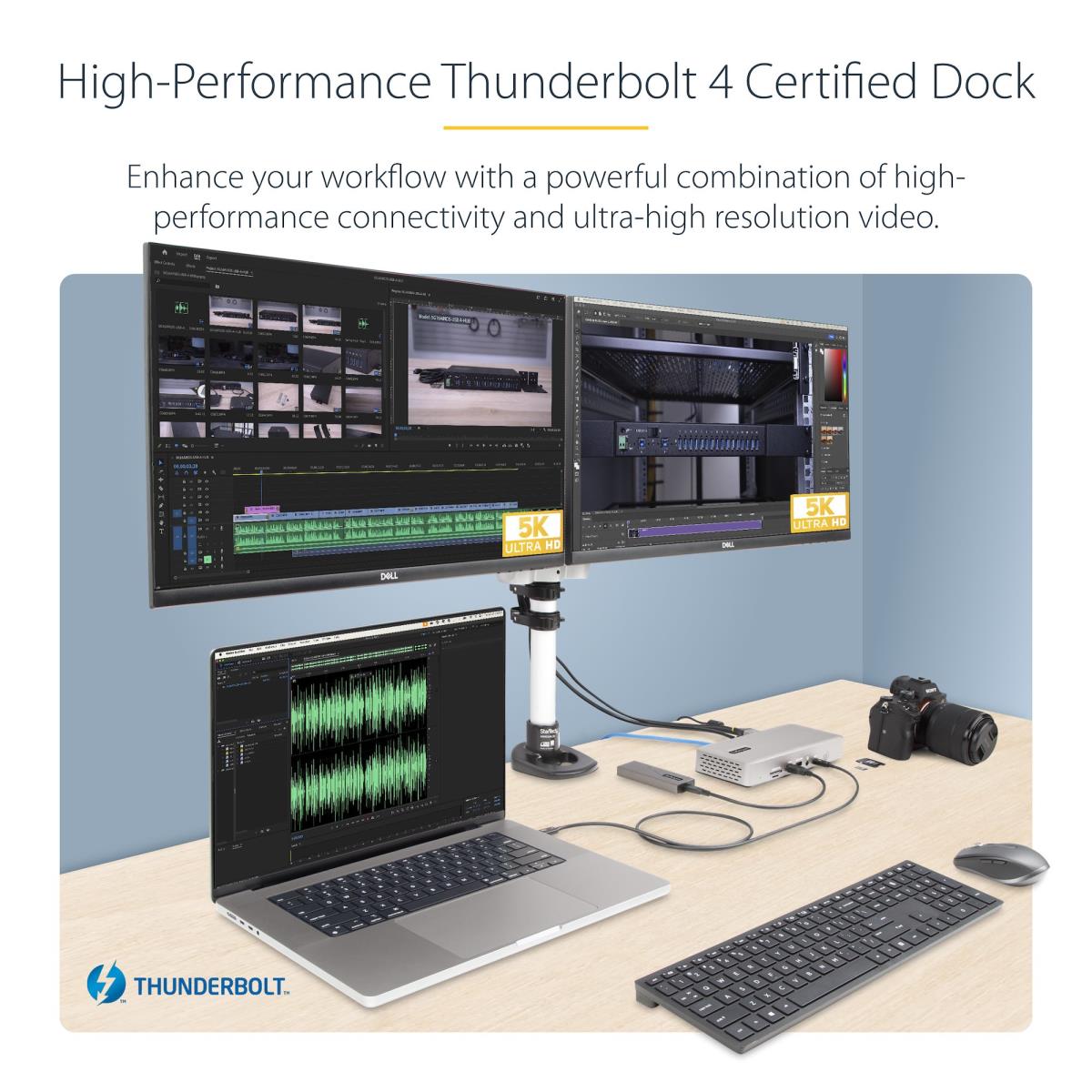 Multi-display Docking Station - Thunderbolt 4 Quad/triple/dual Monitor Dock 7x USB