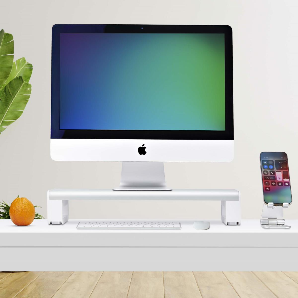 Ergonomic Monitor Riser Stand Desktop Computer Monitor Shelf