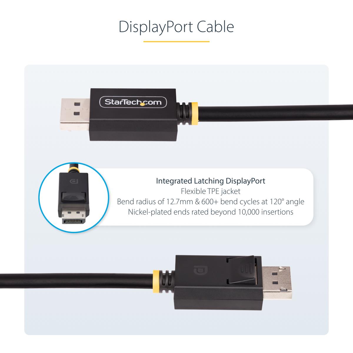 DisplayPort 2.1 Cable Vesa Certified Dp40 DisplayPort Cable W/uhbr10/hdr/hdcp 2.2 8k 60hz/4 2m