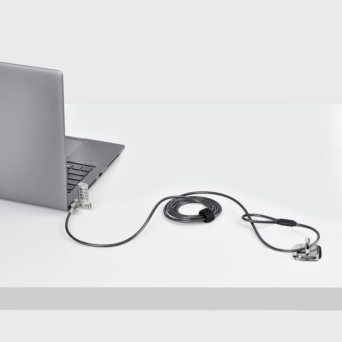 Universal Laptop Lock - Serialized Security Cable 2m 25-pack