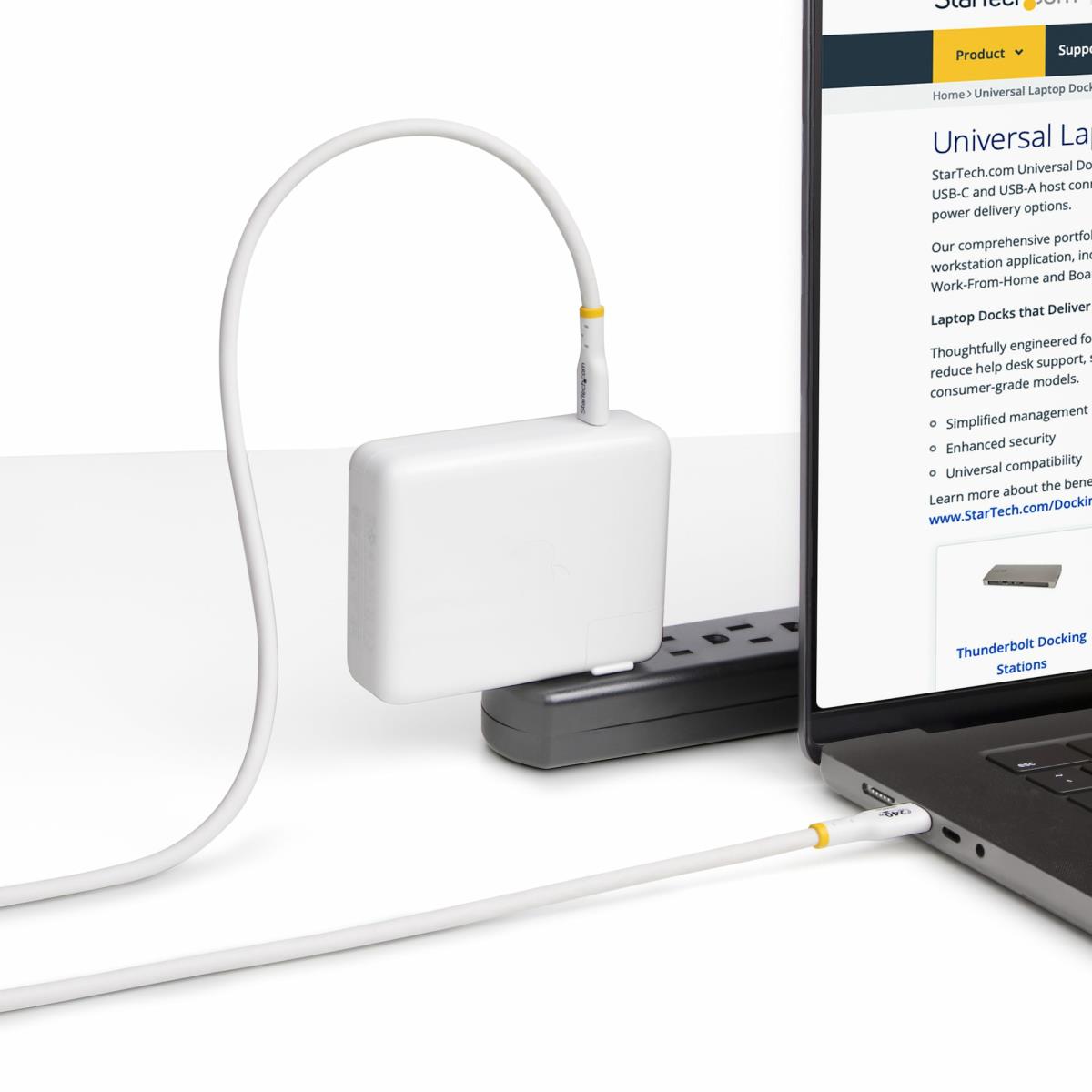 USB-c Charging Cable, USB-if Certified USB C Cable, 240w Pd Epr, USB 2.0 Type-c Laptop Charger Cord 2m White