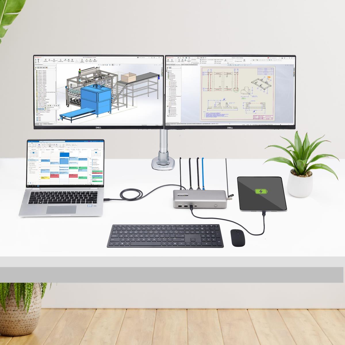 Docking Station - USB4 Dual Hdmi 4k 60hz USB-c 40gbps 6x