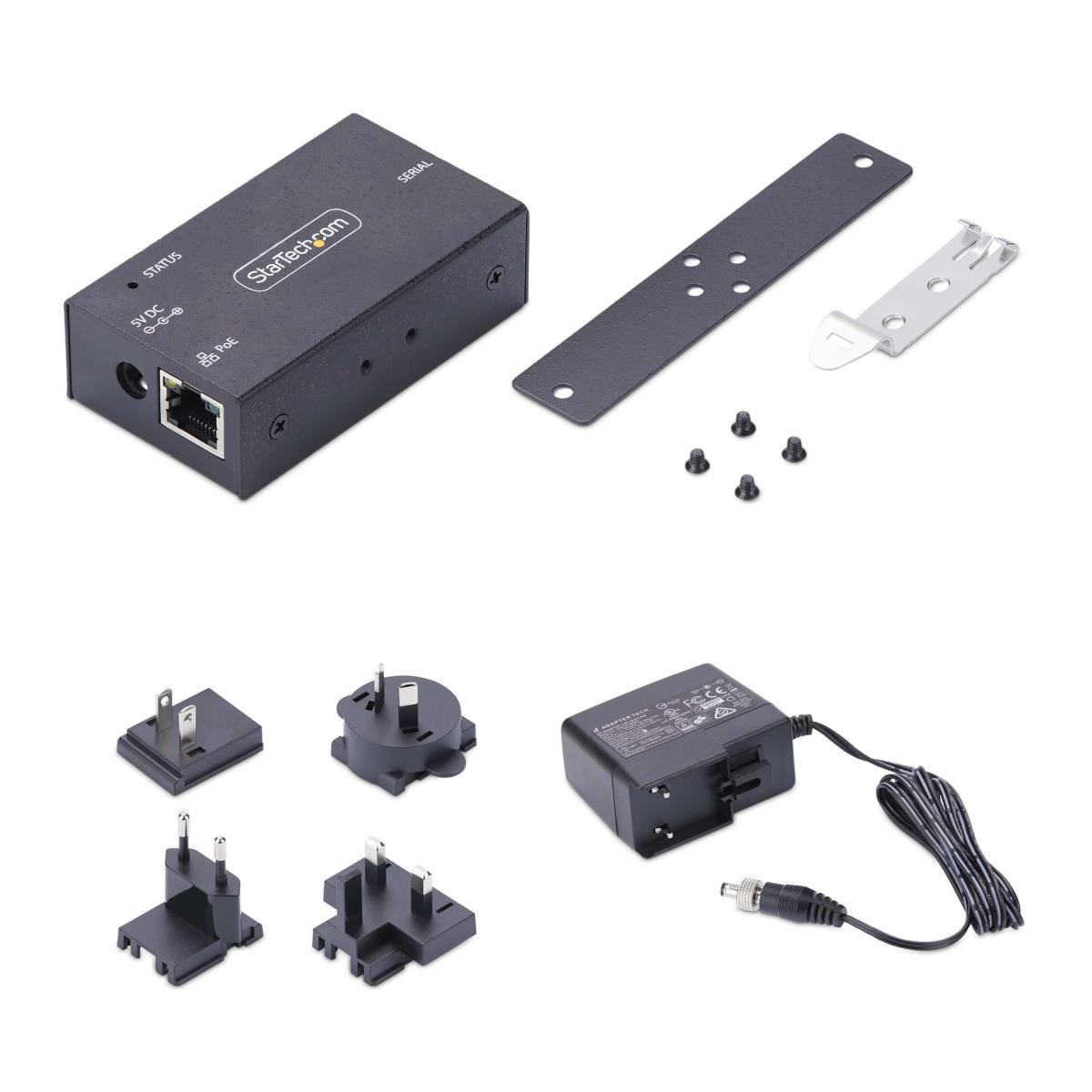 Poe Serial To Ethernet Adapter Rj45 Lan To Db9 Converter Rs232