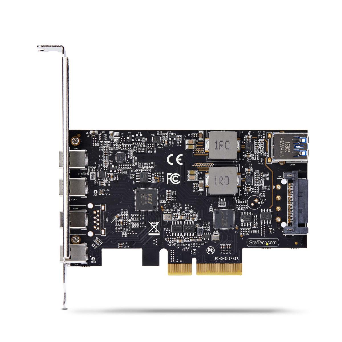 Expansion Card - 5-port USB Pci-e Card 10gbps - 4x USB-c/1x USB-a