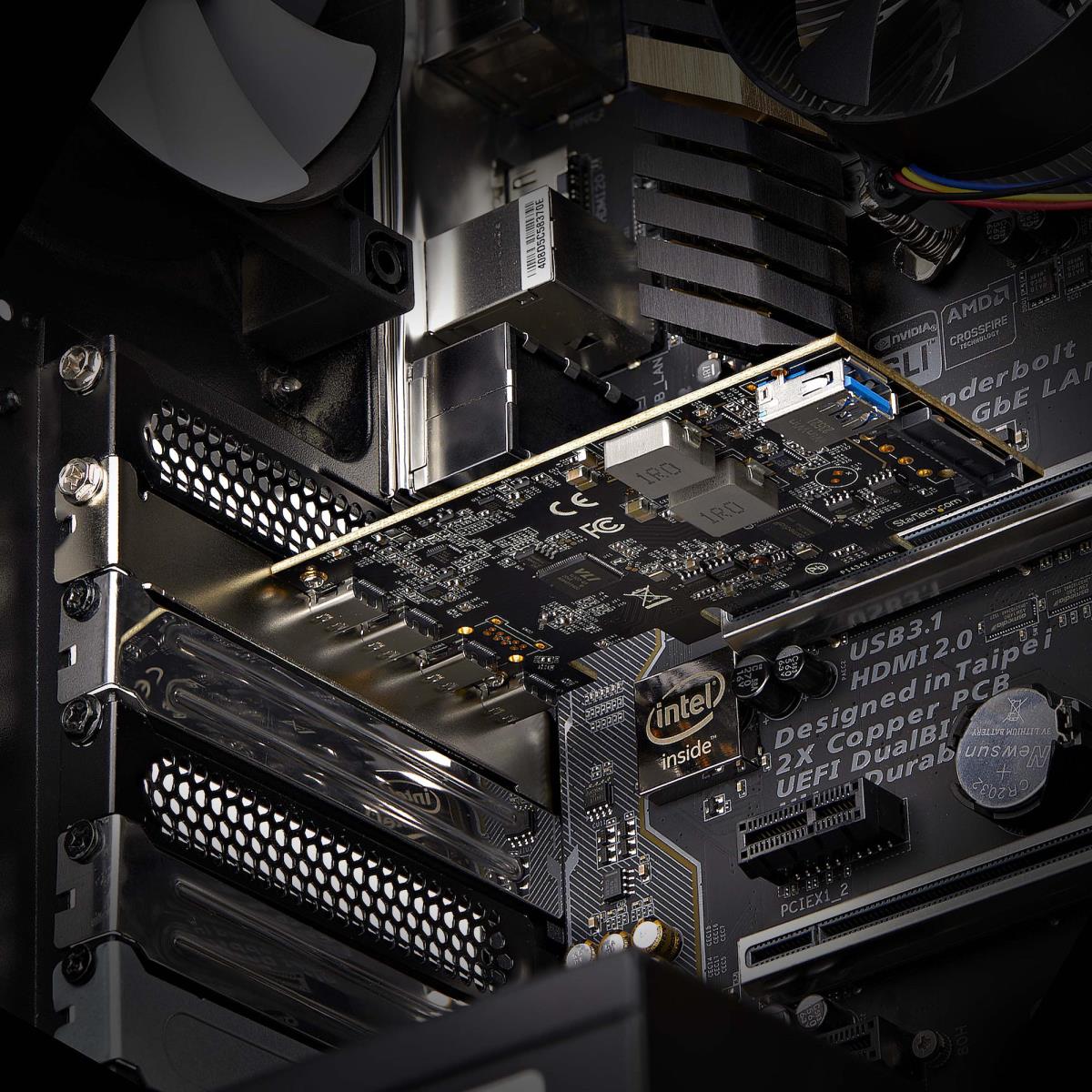 Expansion Card - 5-port USB Pci-e Card 10gbps - 4x USB-c/1x USB-a