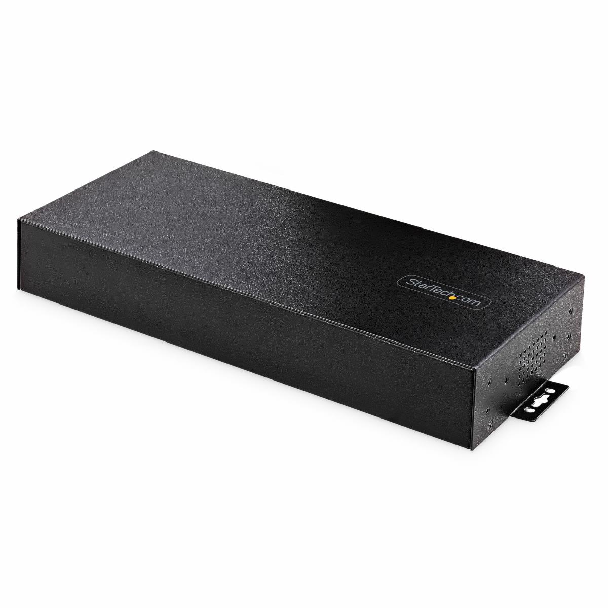 Industrial USB Hub - 16-port 5gbps With Power Adapter Metal Enclosure Mountable Esd Protection Termina