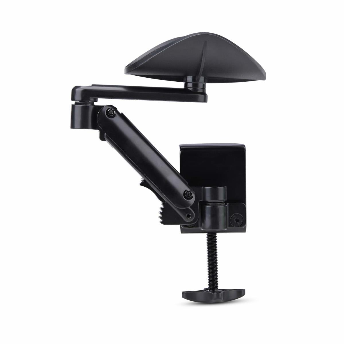 Adjustable Arm Rest For Office Desk, Ergonomic Arm/elbow Support, 360-degree Rotation, Clamp-on/no Drill Installation, Black