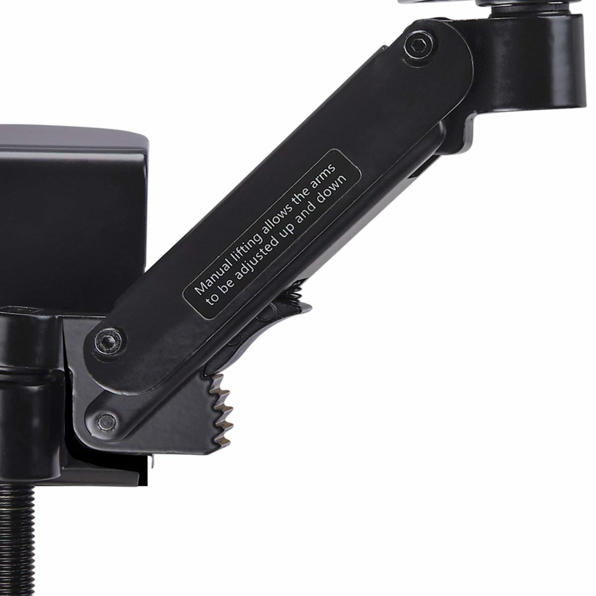 Adjustable Arm Rest For Office Desk, Ergonomic Arm/elbow Support, 360-degree Rotation, Clamp-on/no Drill Installation, Black