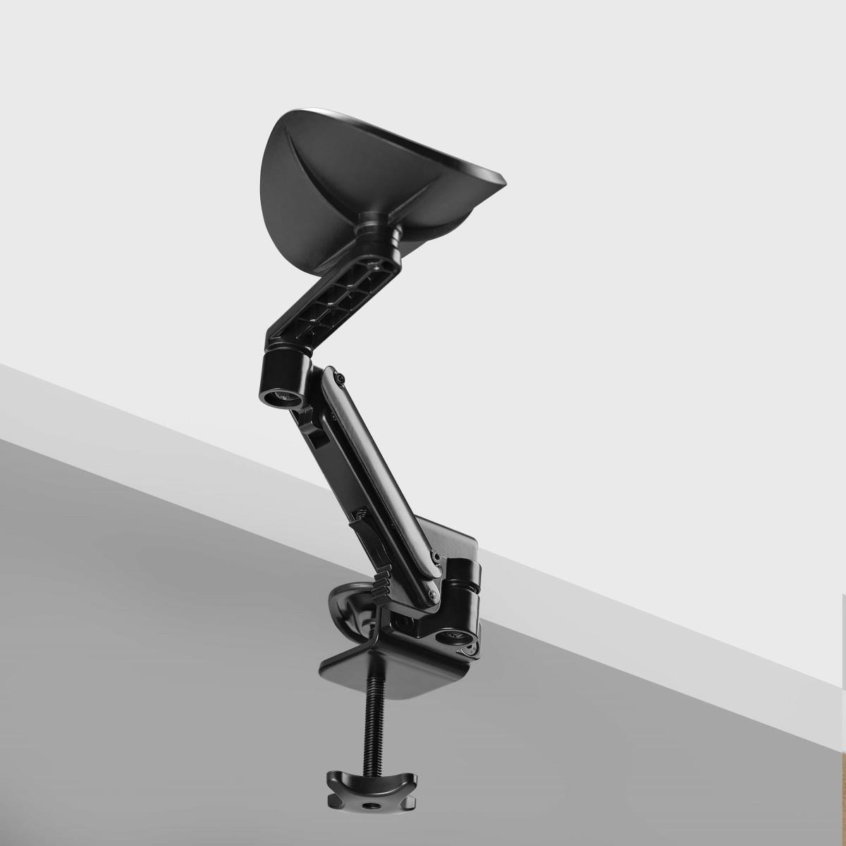 Adjustable Arm Rest For Office Desk, Ergonomic Arm/elbow Support, 360-degree Rotation, Clamp-on/no Drill Installation, Black