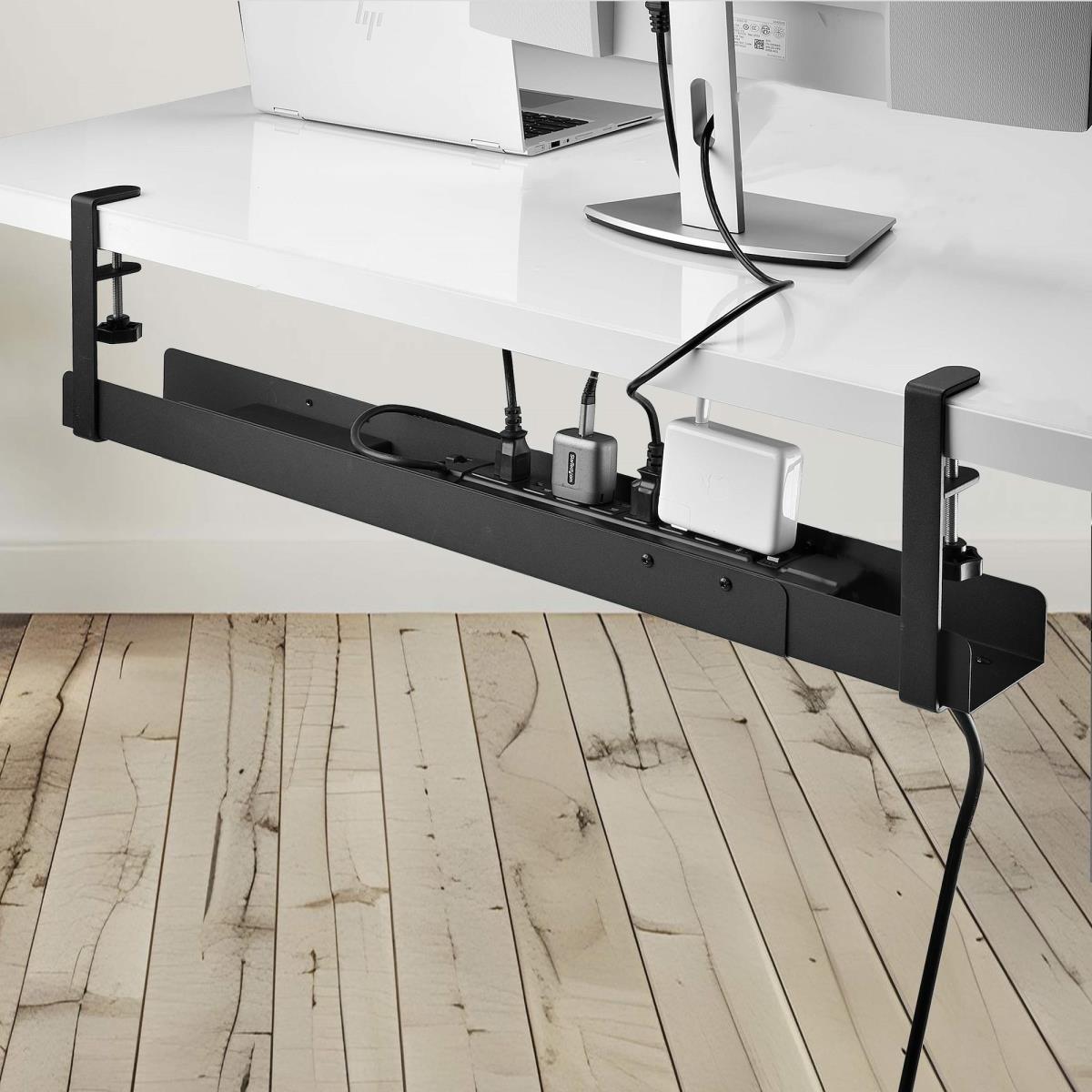Under Desk Cable Management - No Drill Cable Organizer Tray