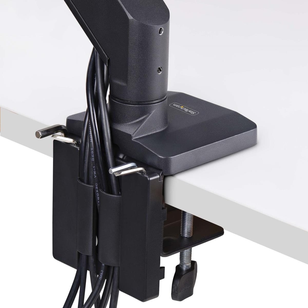 Crossbar Triple Monitor Desk Mount For Up To Three 27in Screens Vesa 75x75/100x100 Tool-less A