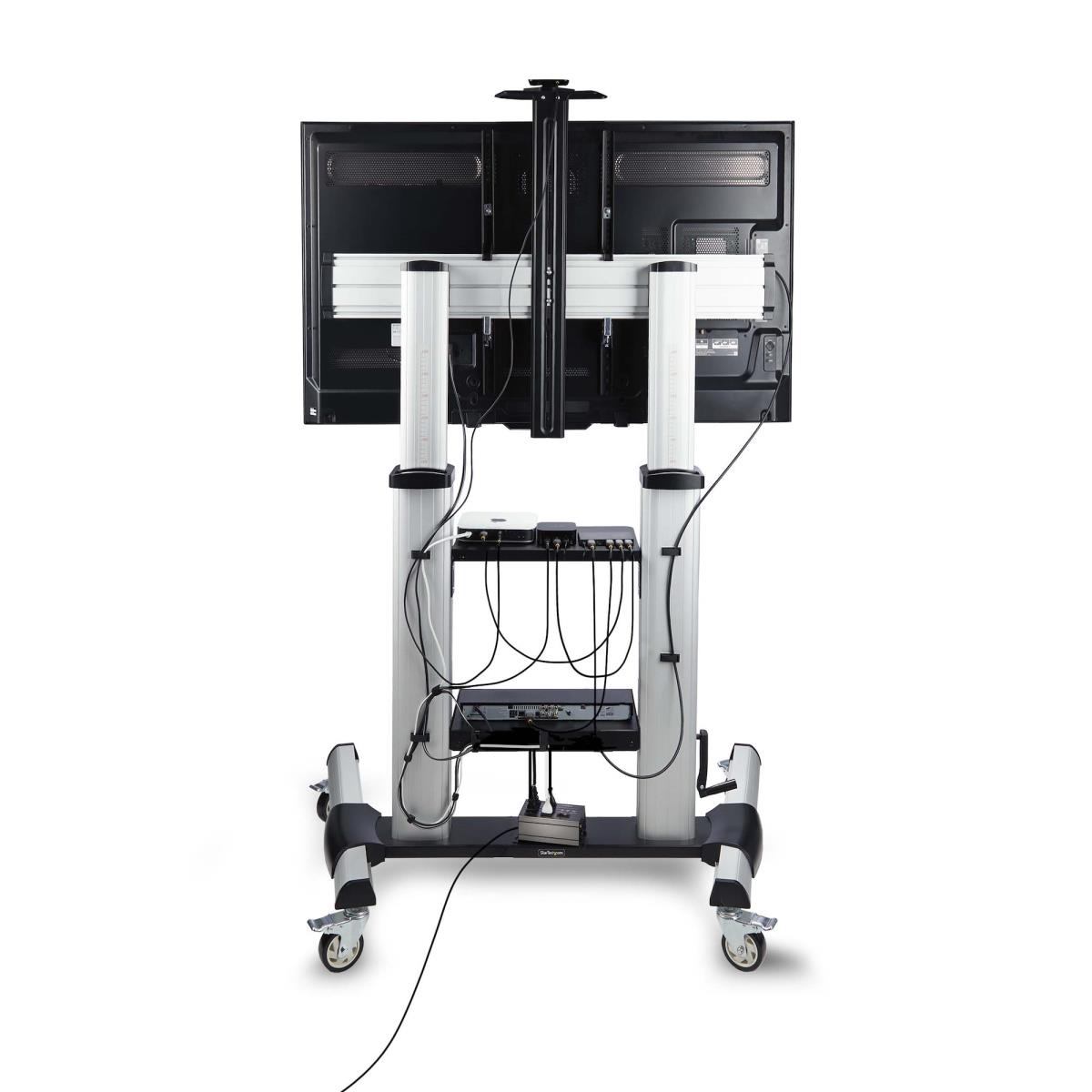 Rolling Tv Cart Portable Mount - Up To 100in/100kg Mobile Troll