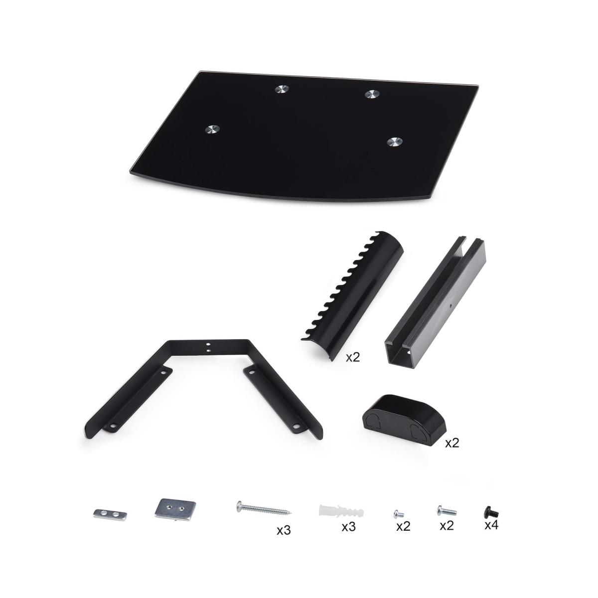 Floating Wall-mounted Av Shelf For Under Tv Av Equipment