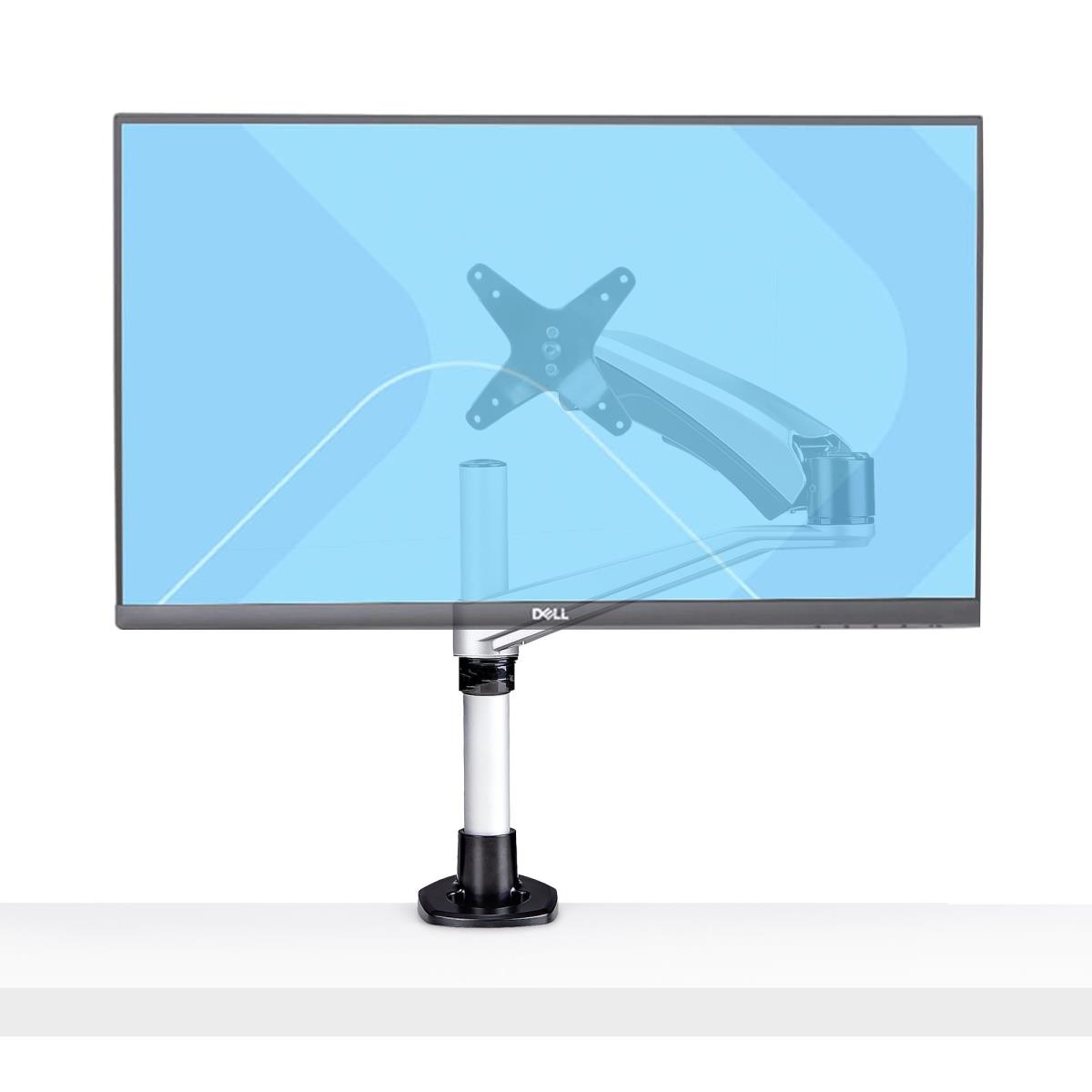 Monitor Desk Mount - 27/30in Screen C-clamp/grommet