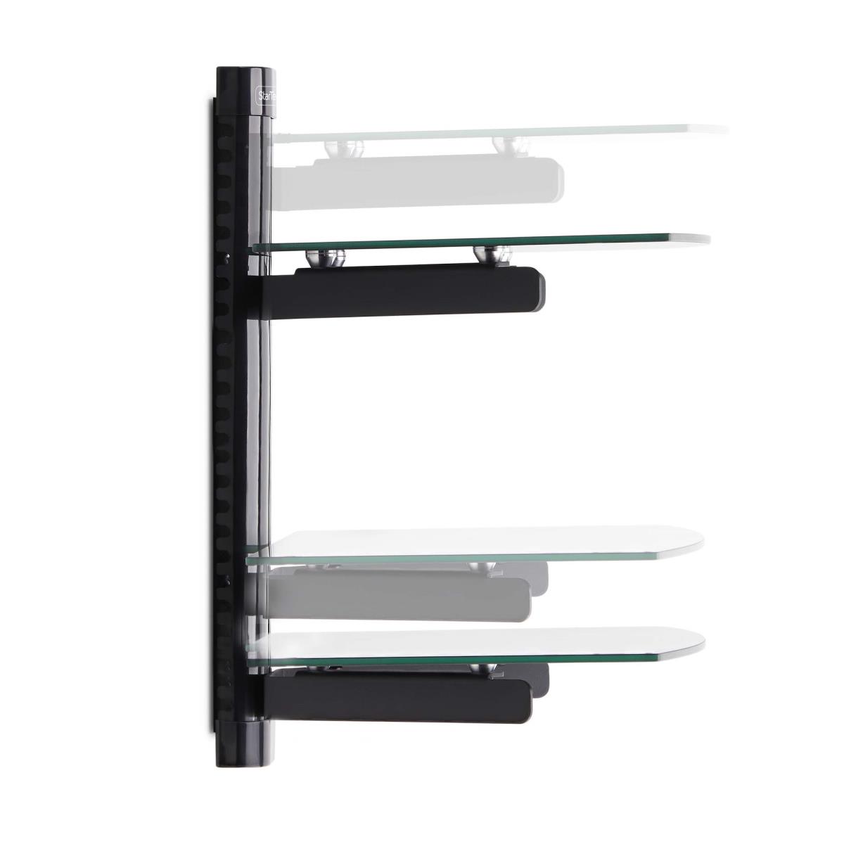 Dual Floating Wall-mounted Av Shelves For Under Tv