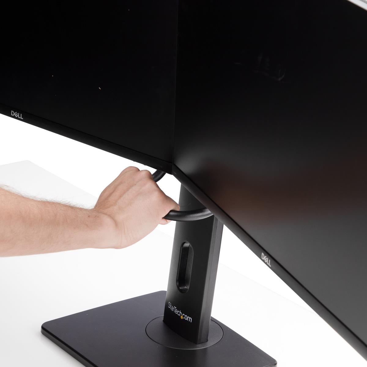 Crossbar Dual Monitor Stand - Double 27inch Screens Vesa Mount