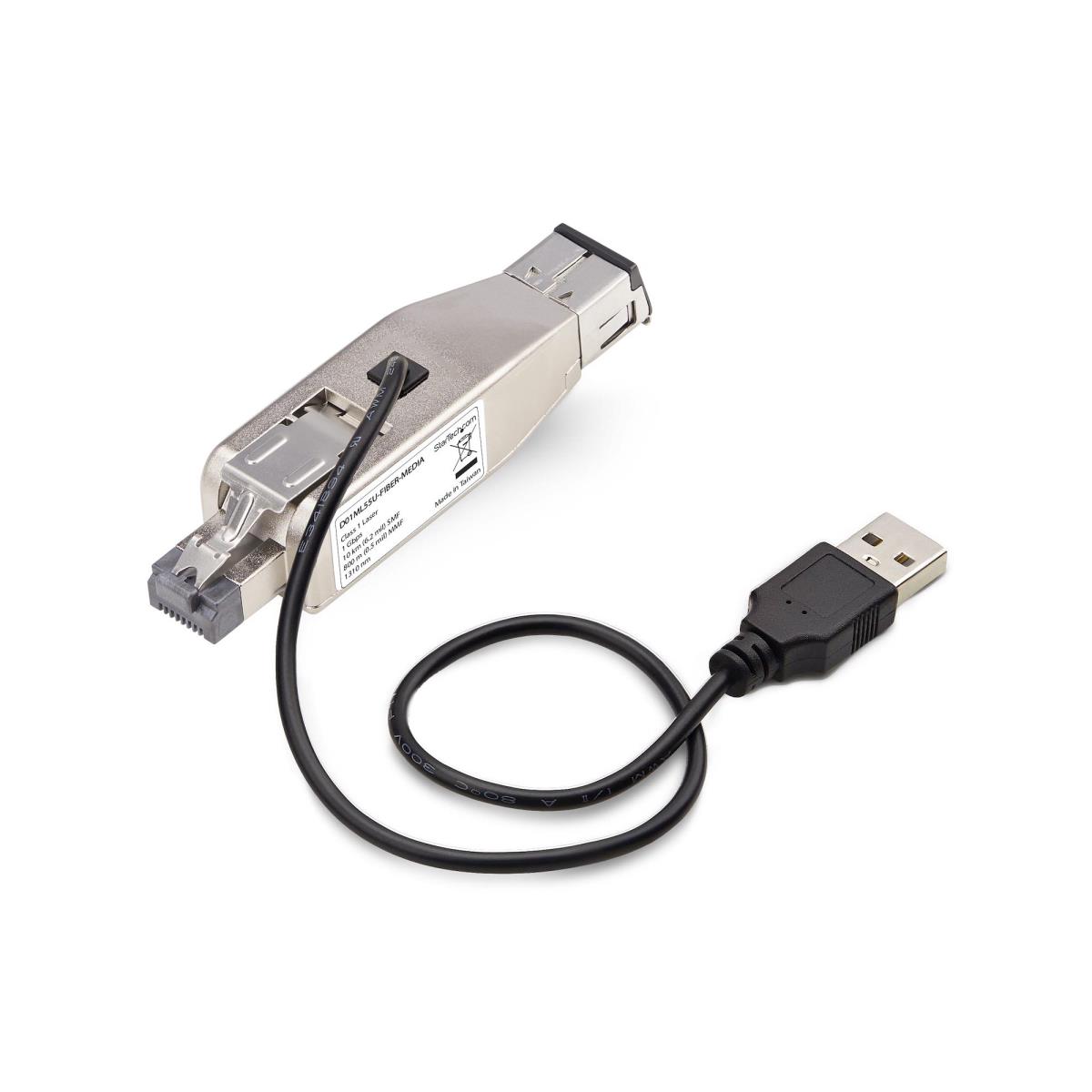 Gigabit Fiber To Rj45 Ethernet Media Converter Dongle Smf/mmf