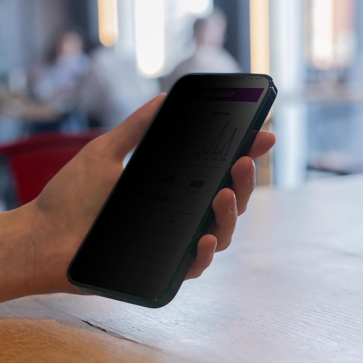 Privacy Screen 4-way iPhone 15 Plus - Tempered Glass Filter