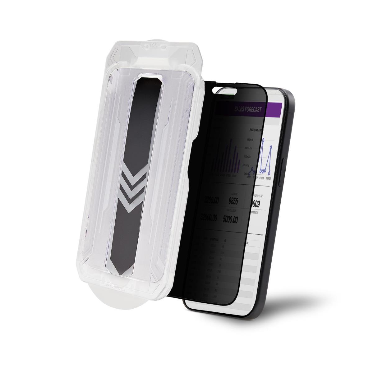 Privacy Screen 4-way iPhone 15 Plus - Tempered Glass Filter