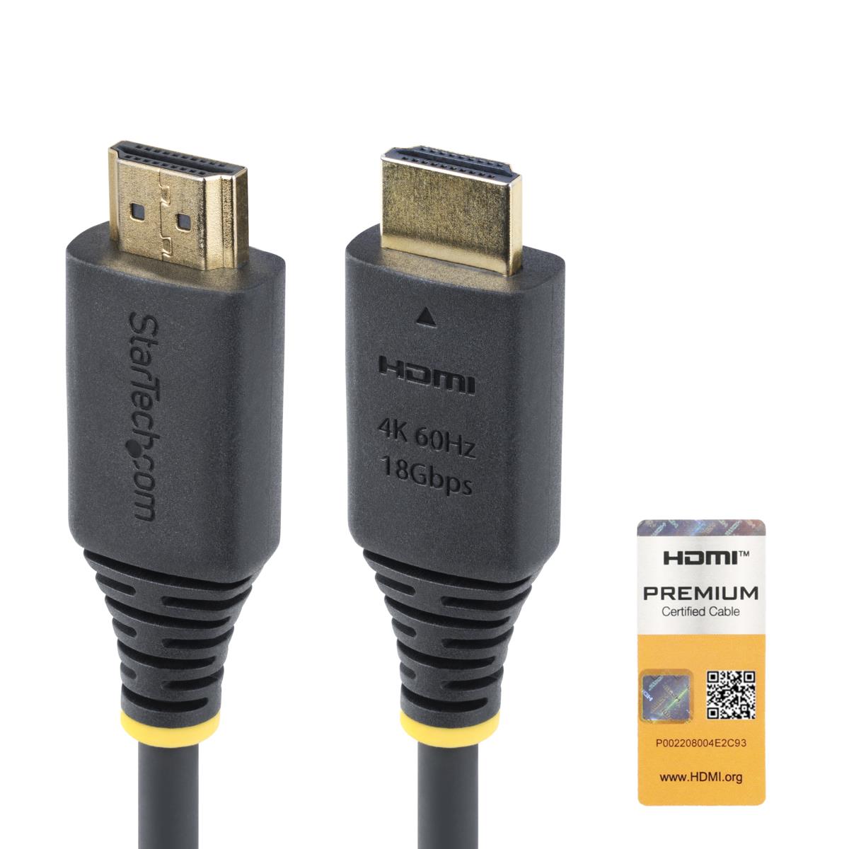 Premium Certified High Speed Hdmi Cable 4k 60hz/1440p 144hz Hdr10/hdcp 2.2/arc 18 1.5m