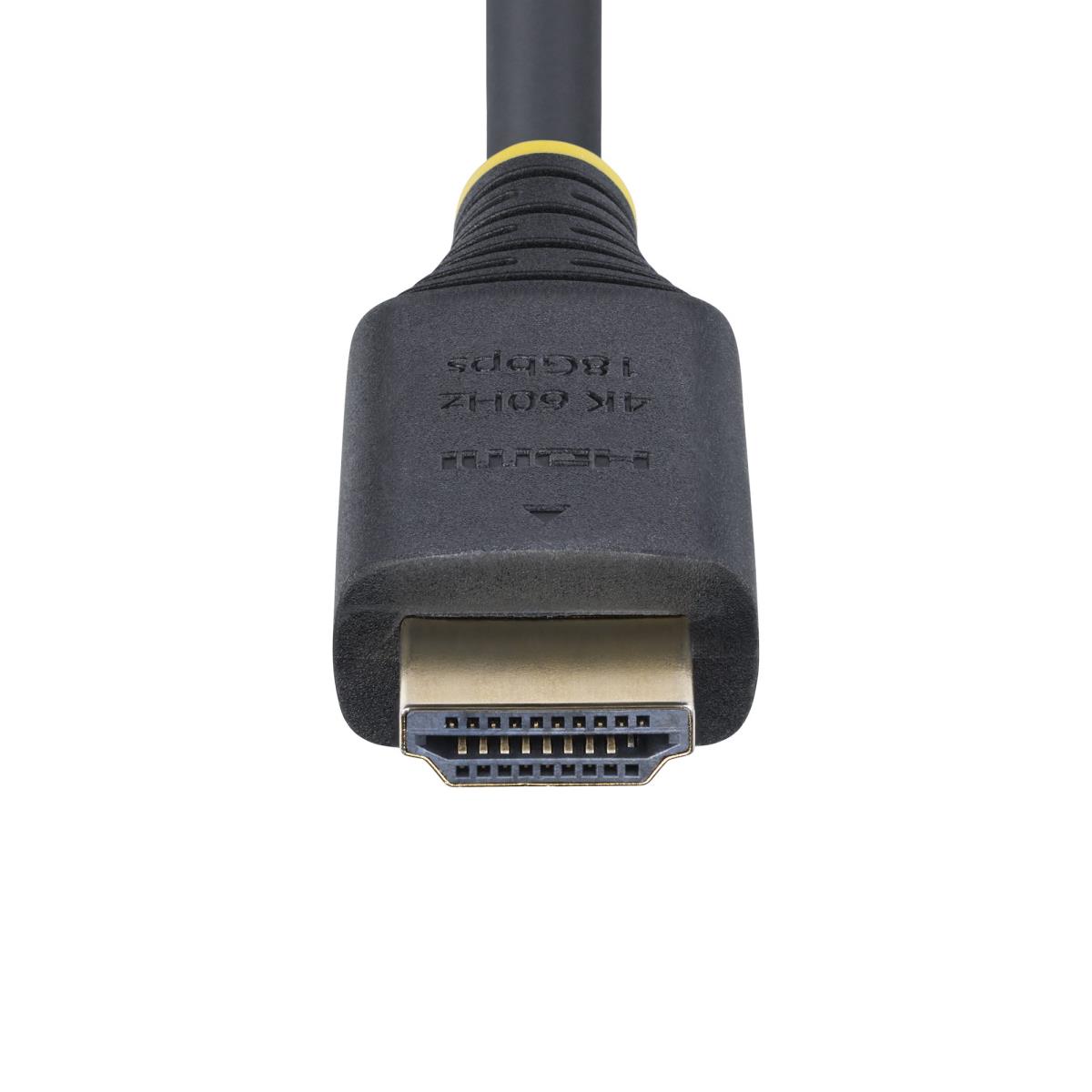 Premium Certified High Speed Hdmi Cable 4k 60hz/1440p 144hz Hdr10/hdcp 2.2/arc 18GB 1m