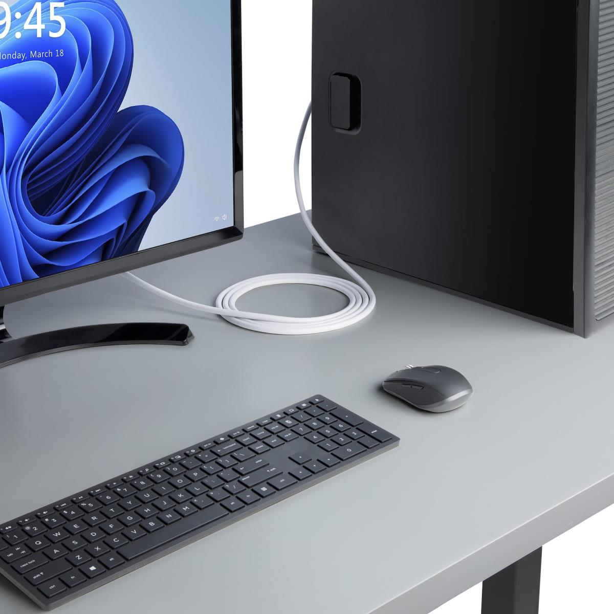 Vesa Certified DisplayPort 1.2 Cable, 4k 60hz, 21.6gbps, Latching Dp Connectors, Dp 1.2 DisplayPort Cable, Dp Monitor Cord, M/m 1.8m White