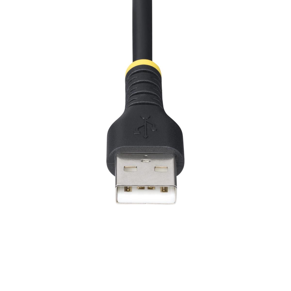 Rugged Multi-charger Cable - USB-a To Lightning/ USB-c/micro-b - Black - 1m