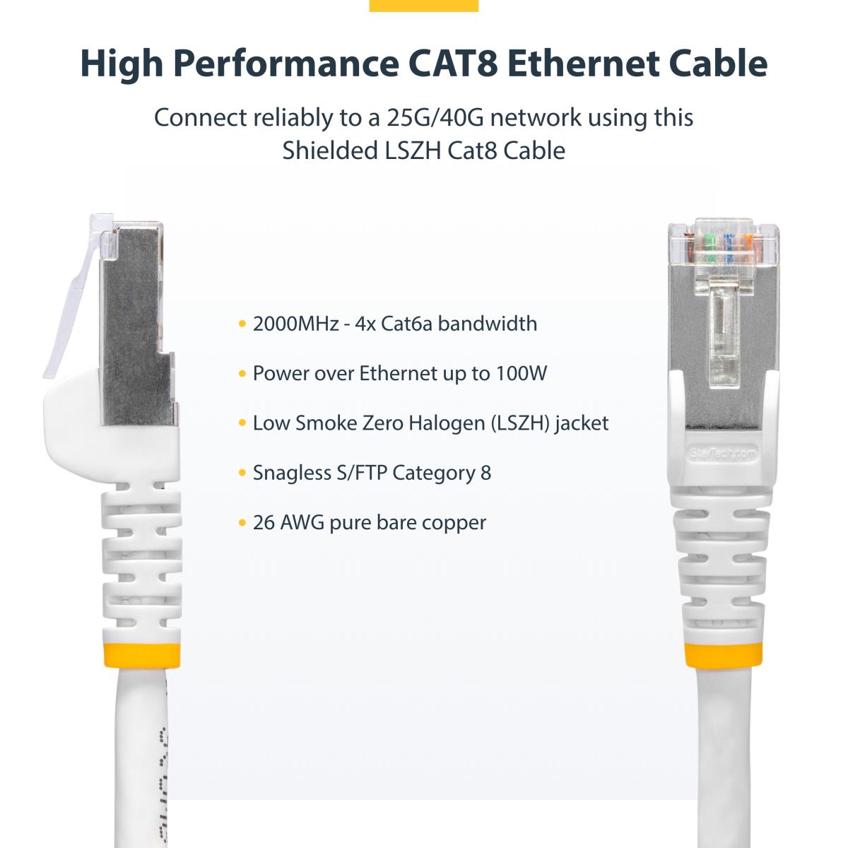 Patch Cable - Cat8 - S/ftp - Snagless - 1m - Blue