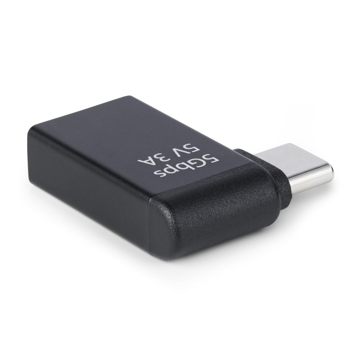 USB-c To USB-a Adapter, Right-angled, USB 5gbps, 3a, USB-c Male To USB-a Female Converter, Durable Metal Housing - Thunderbolt Compatible