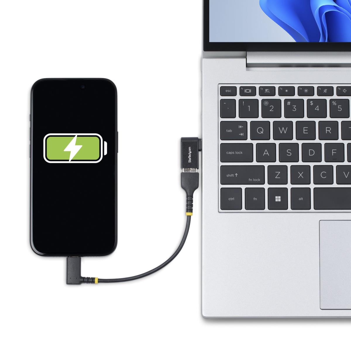 USB-c To USB-a Adapter, Right-angled, USB 5gbps, 3a, USB-c Male To USB-a Female Converter, Durable Metal Housing - Thunderbolt Compatible
