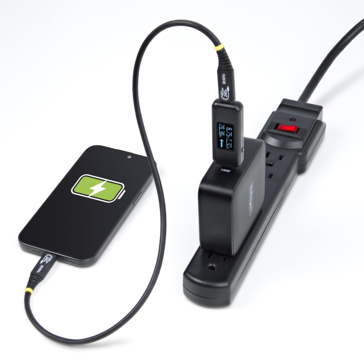 USB-c Power Tester, Digital Multimeter, Bi-directional Voltage And Current Meter, Up To 240w Pd Epr, Portable USB-c Cable And Port Power Meter Tester