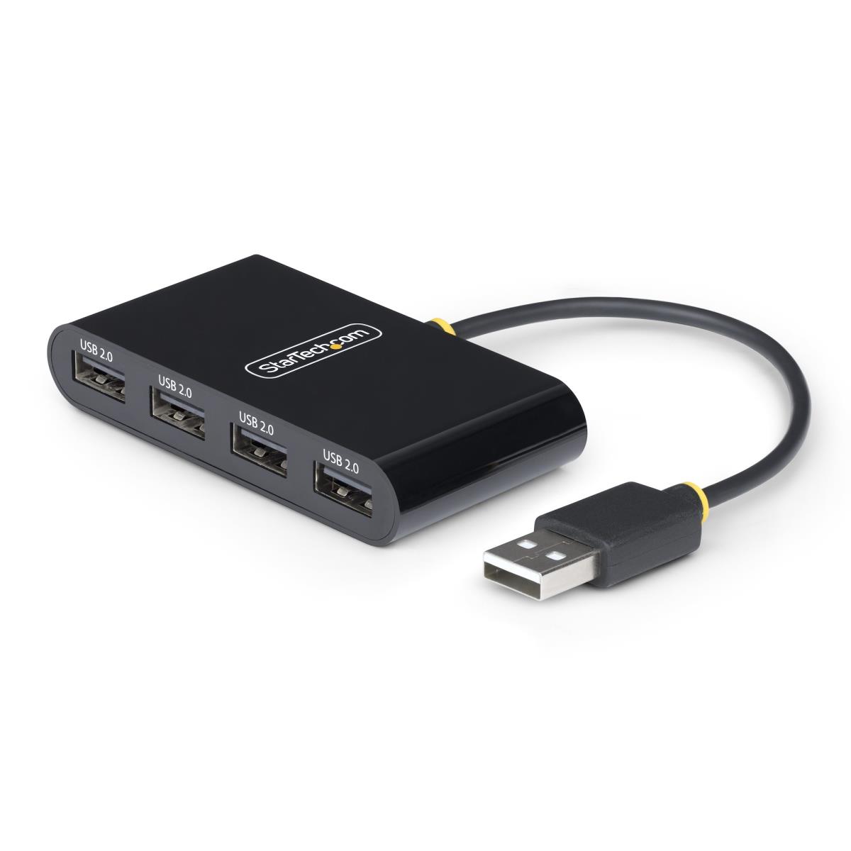 Portable Hub - 4-port USB 2.0 With Built-in Cable