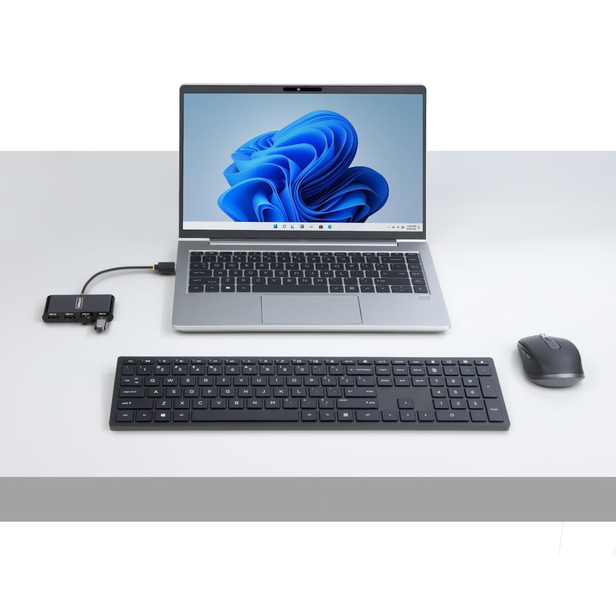 Portable Hub - 4-port USB 2.0 With Built-in Cable