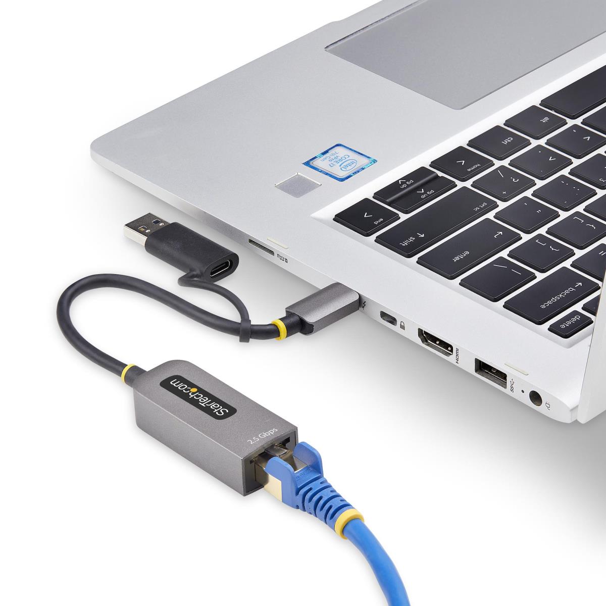 Ethernet Adapter - USB 3.0 Type-c To 2.5 Gigabit W/USB-a Convert